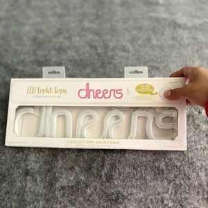 Cheers Amscan Brand LED Cheers light up sign uses 3 AA batteries. New In Box